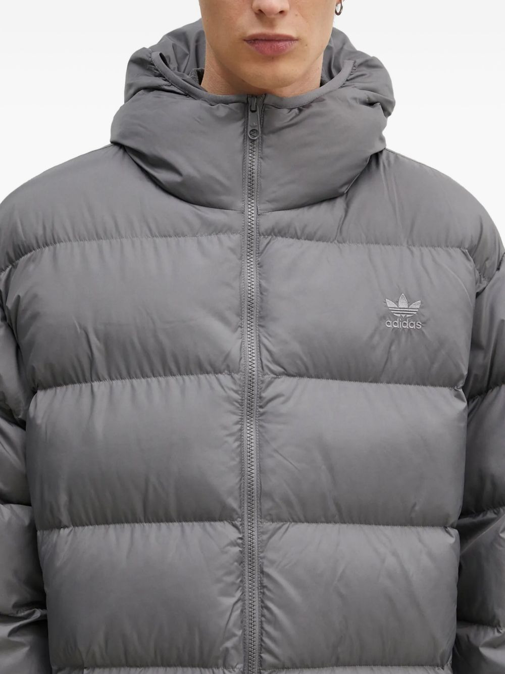 hooded-neck padded jacket - 4