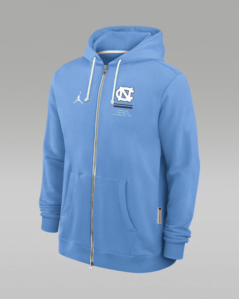 North Carolina Sideline Standard Issue Men's Jordan Brand Dri-FIT College Full-Zip Hoodie 1
