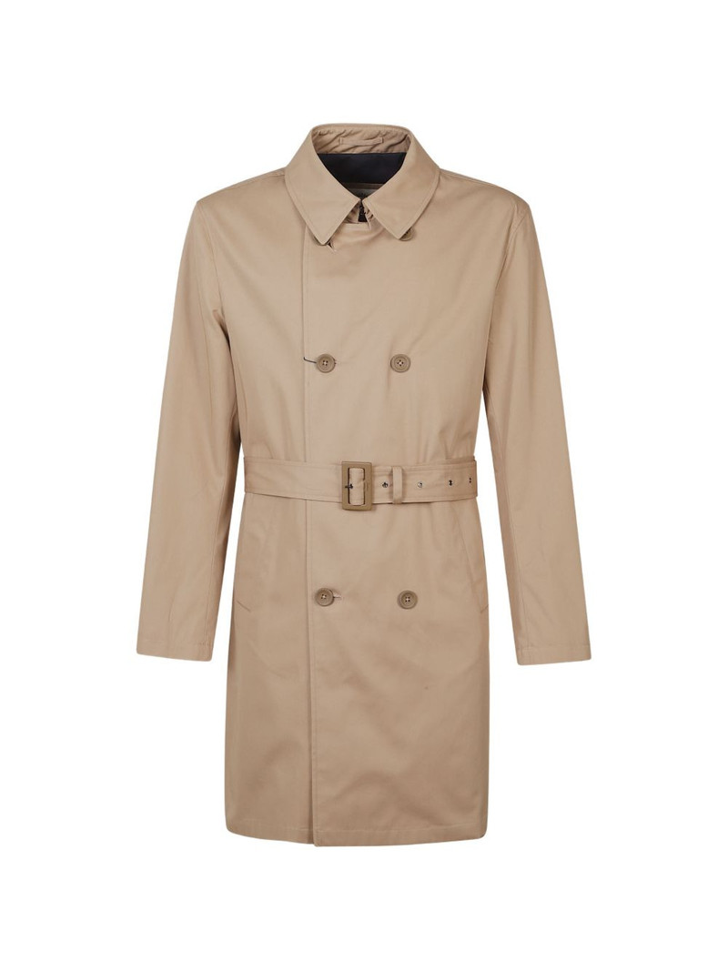 double-breasted belted coat 1