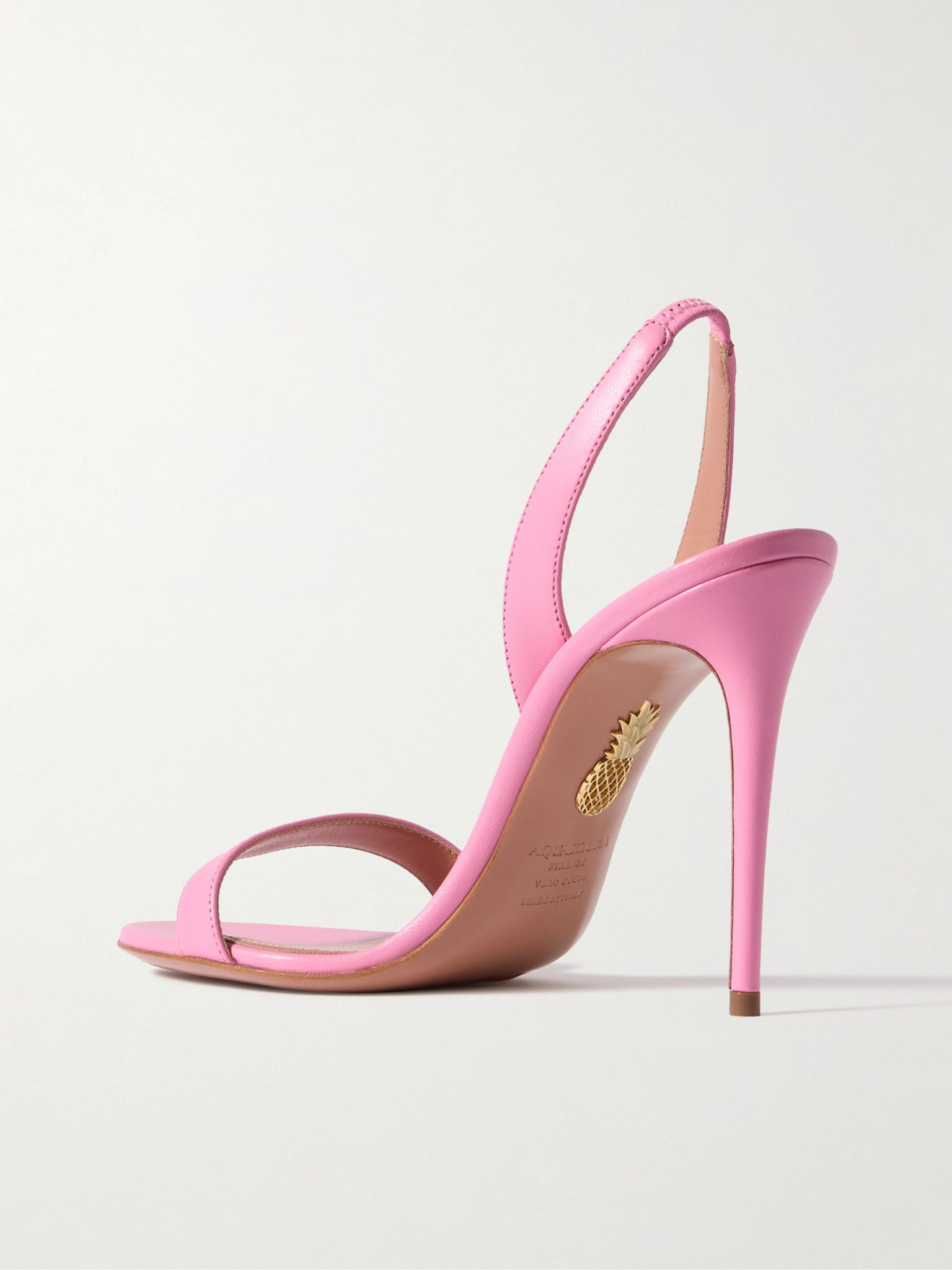 So Nude 105 leather slingback sandals Pink - 3