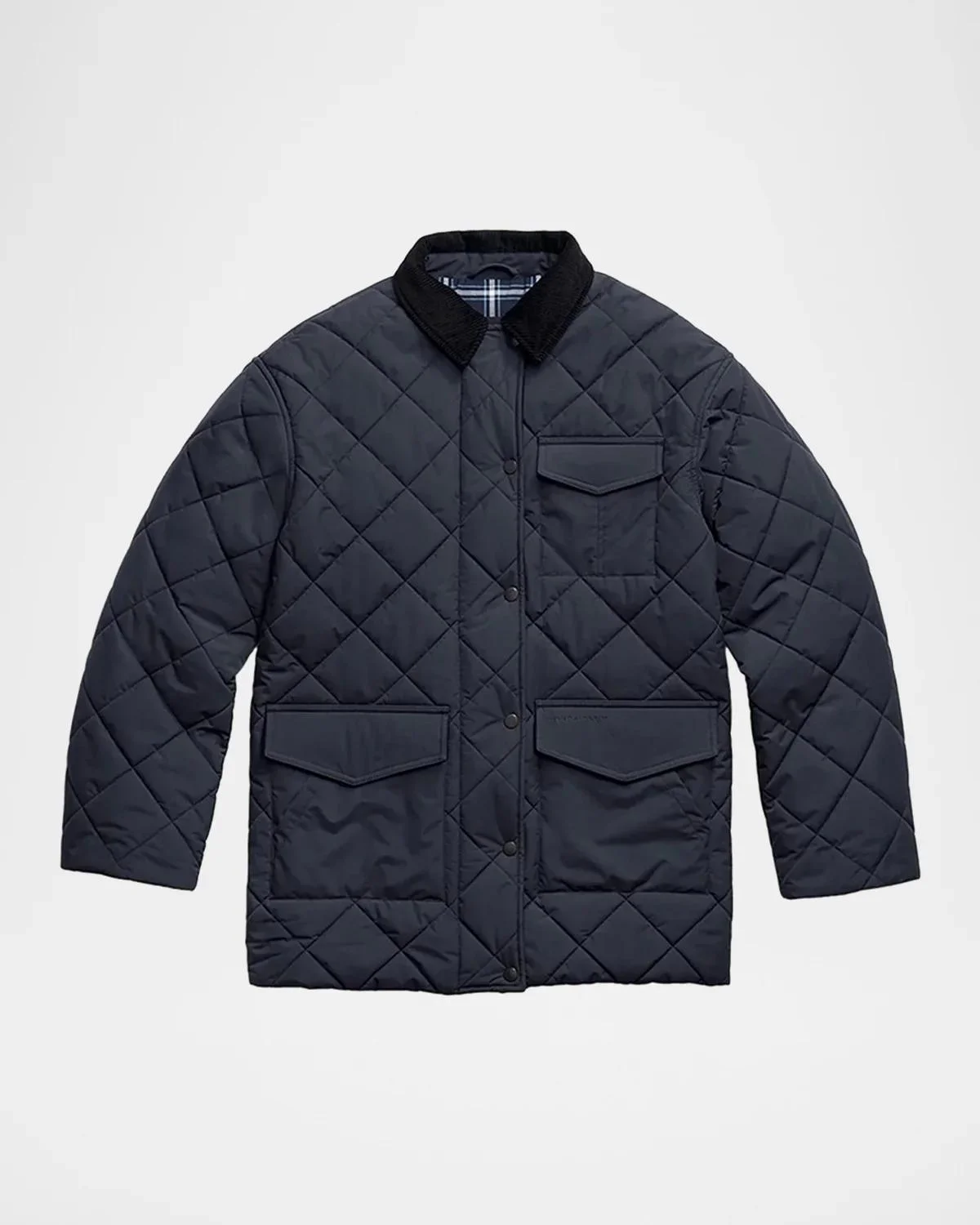Terra Diamond-Quilted Coat - 1