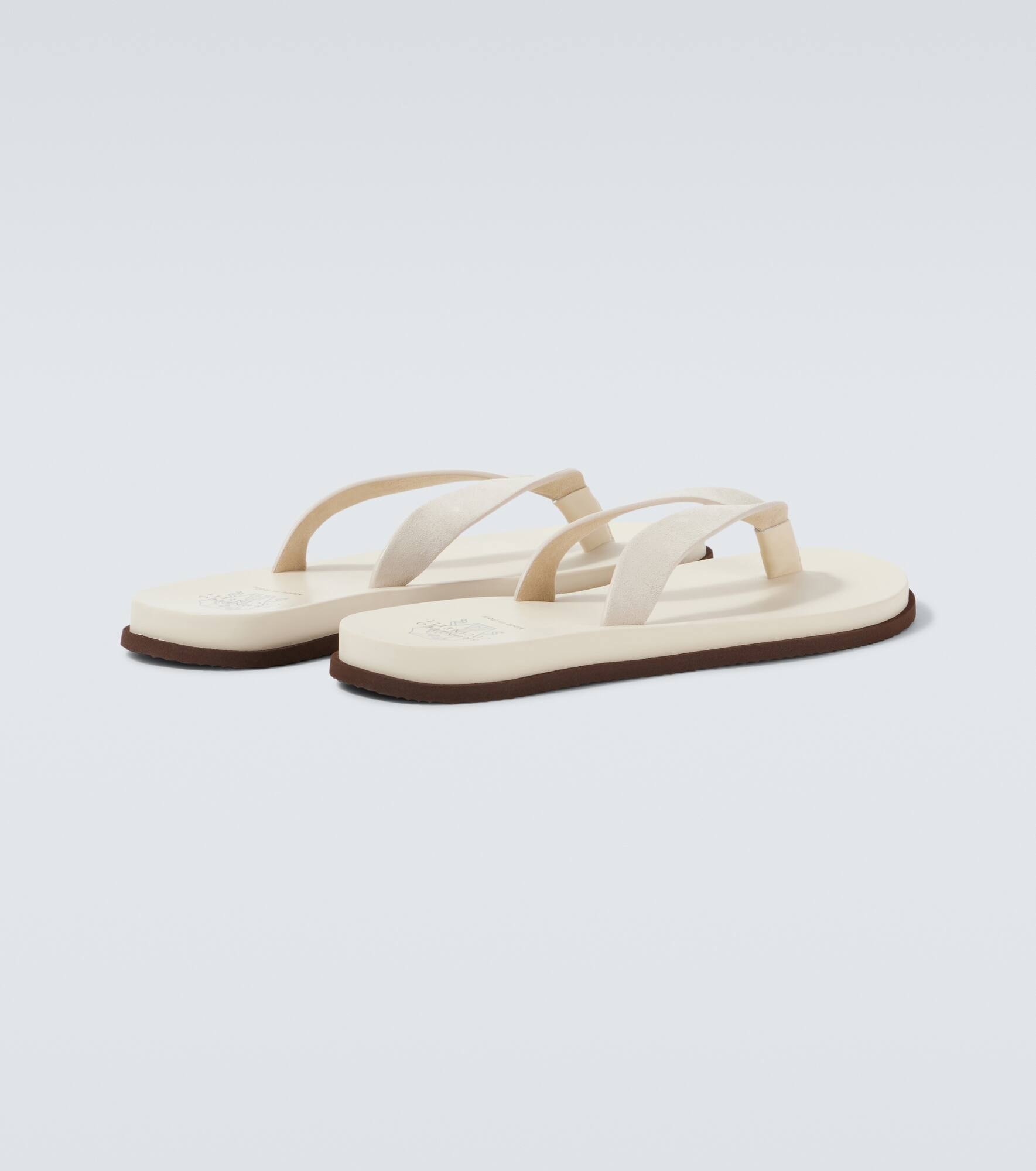 Leather thong sandals - 6