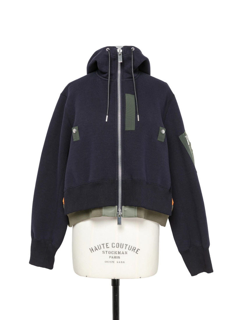 스폰지 땀 x 나일론 능직 Hoodie - 1