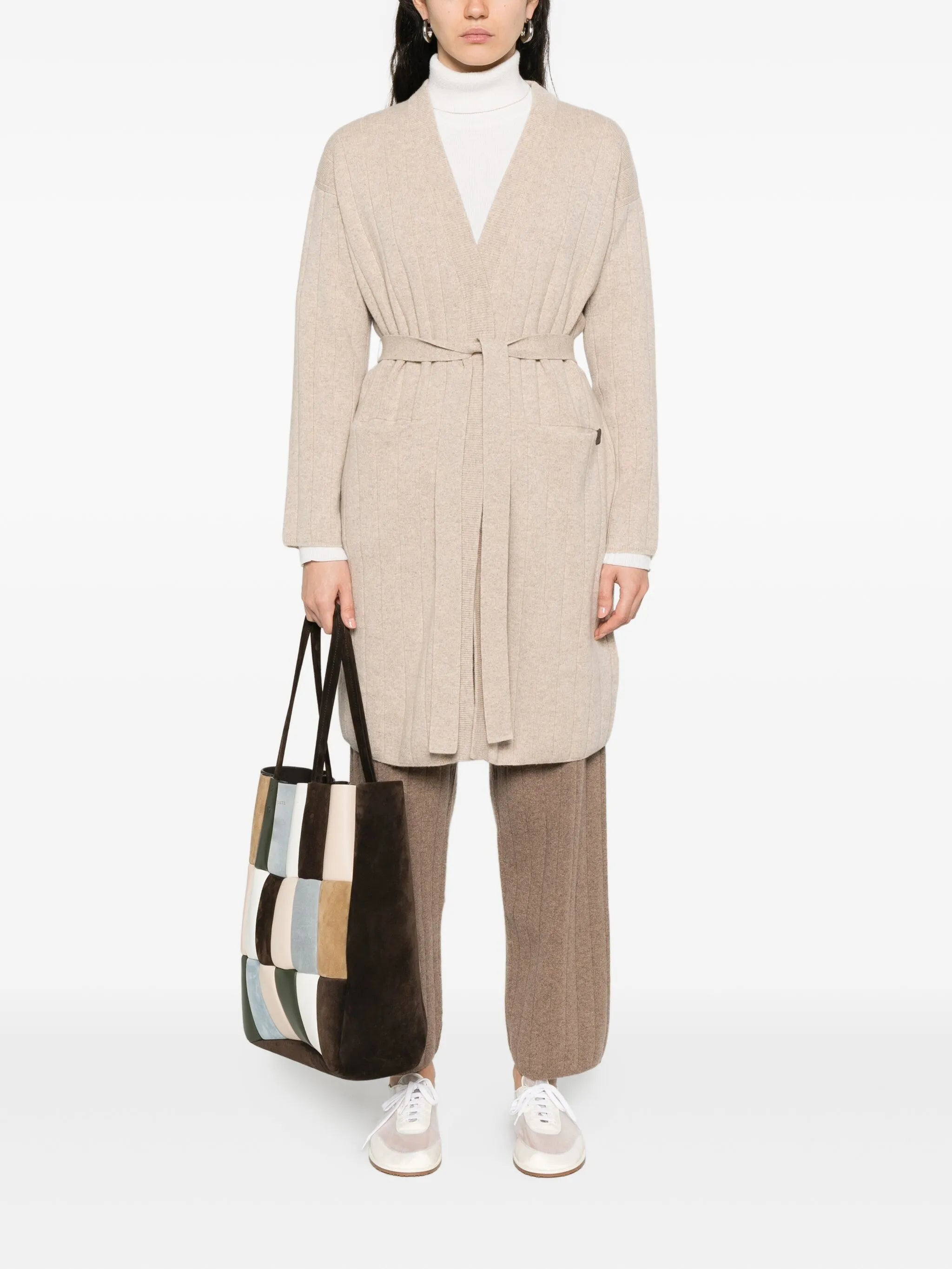 Max Mara Ribbed Belted Cardigan - 5