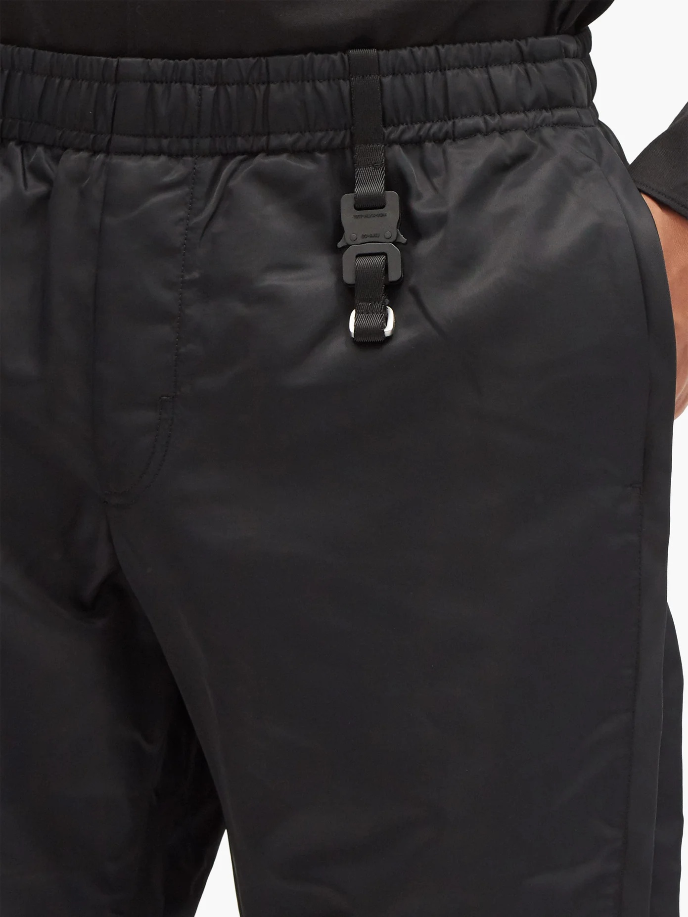 Rollercoaster-buckle shell track pants - 3