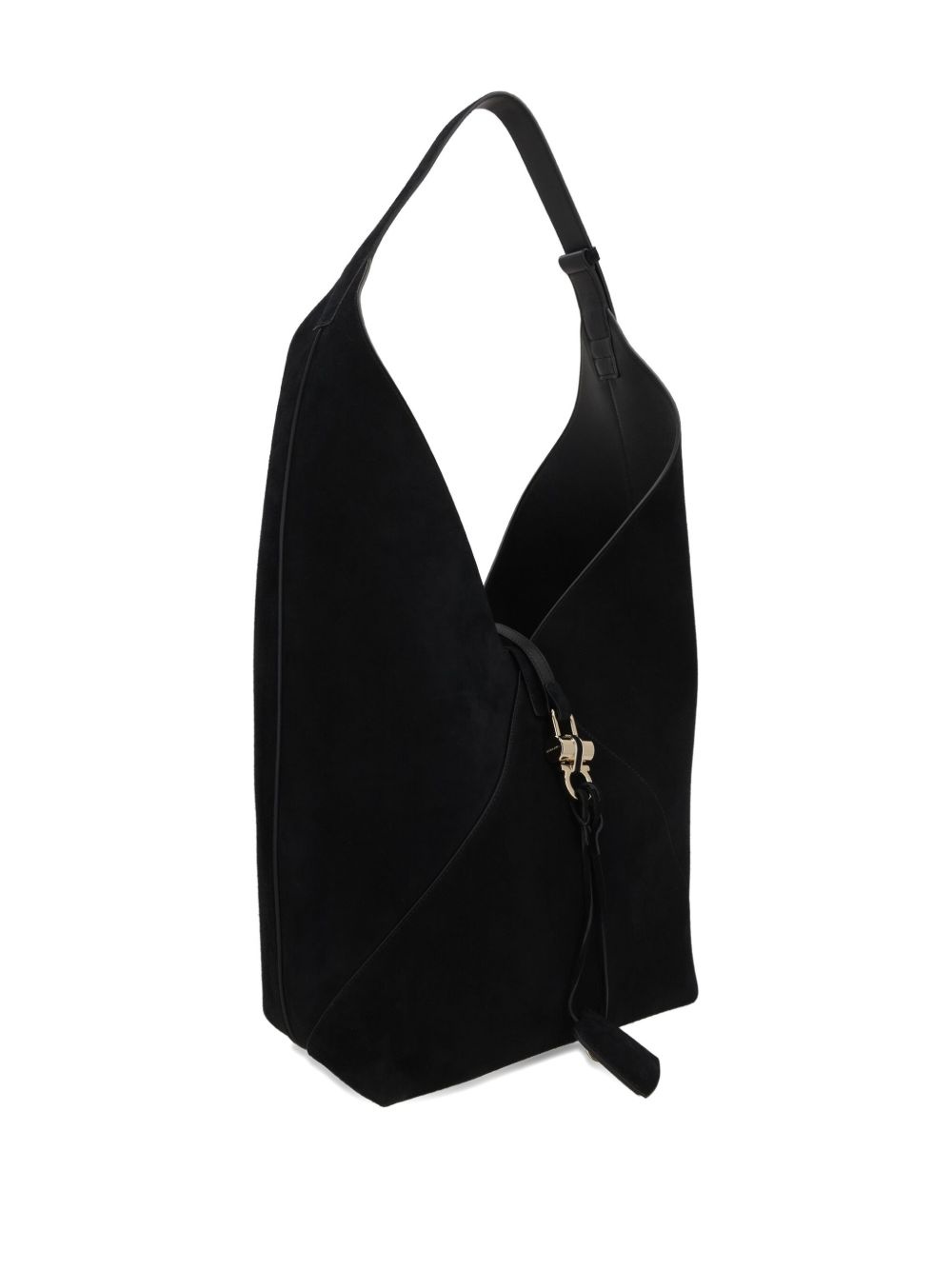 slouchy suede hobo bag - 3