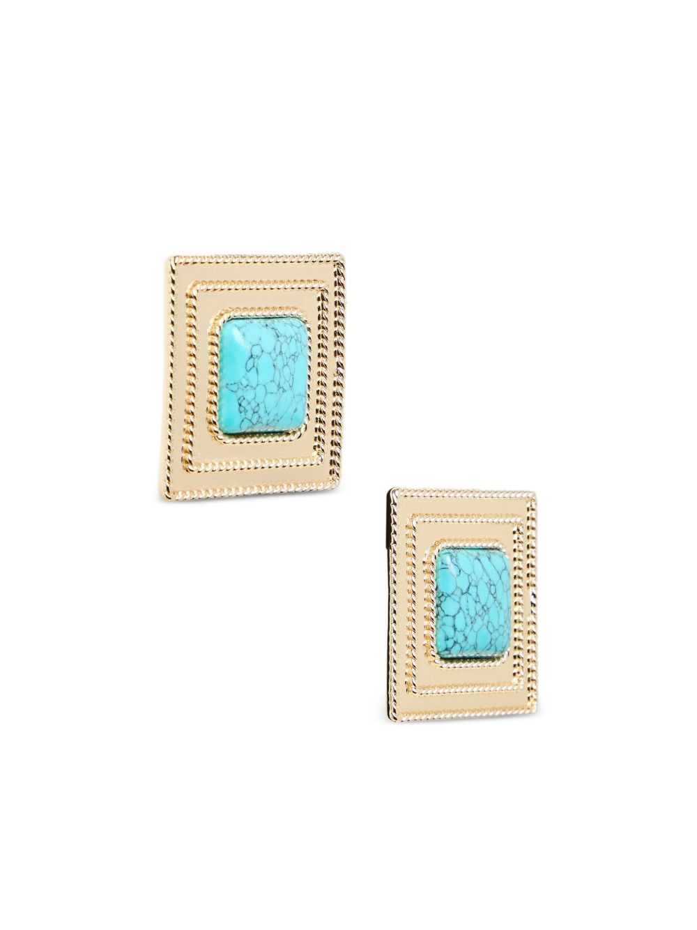 square-shape earrings - 2