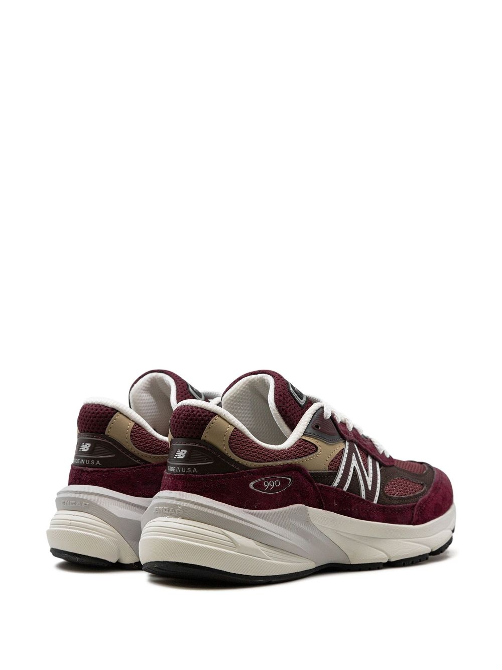 990v6 Made in USA "Burgundy" sneakers - 3