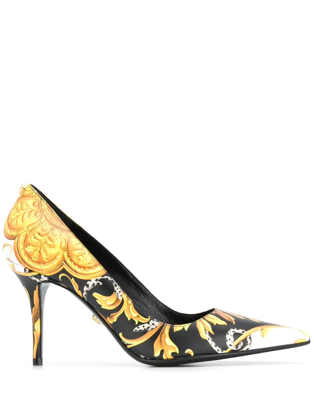 baroque-print pumps - 1