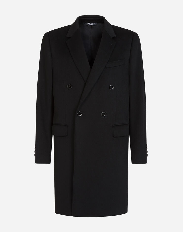 Double-breasted cashmere and wool coat - 3