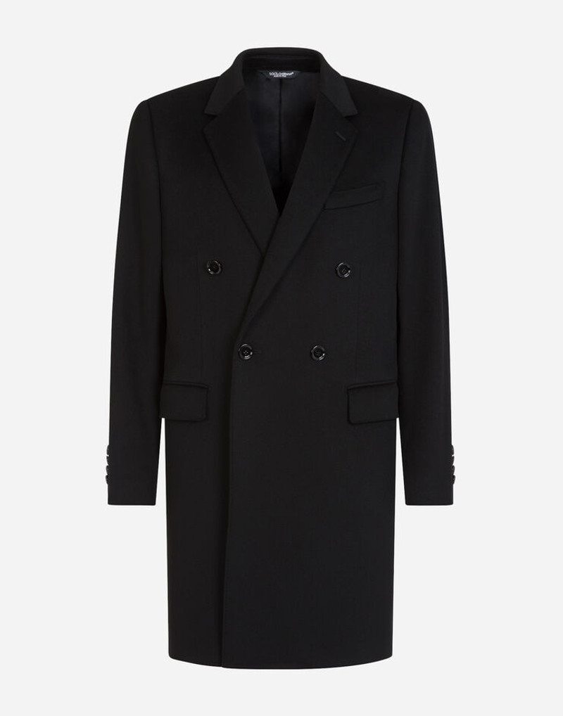 Double-breasted cashmere and wool coat 3
