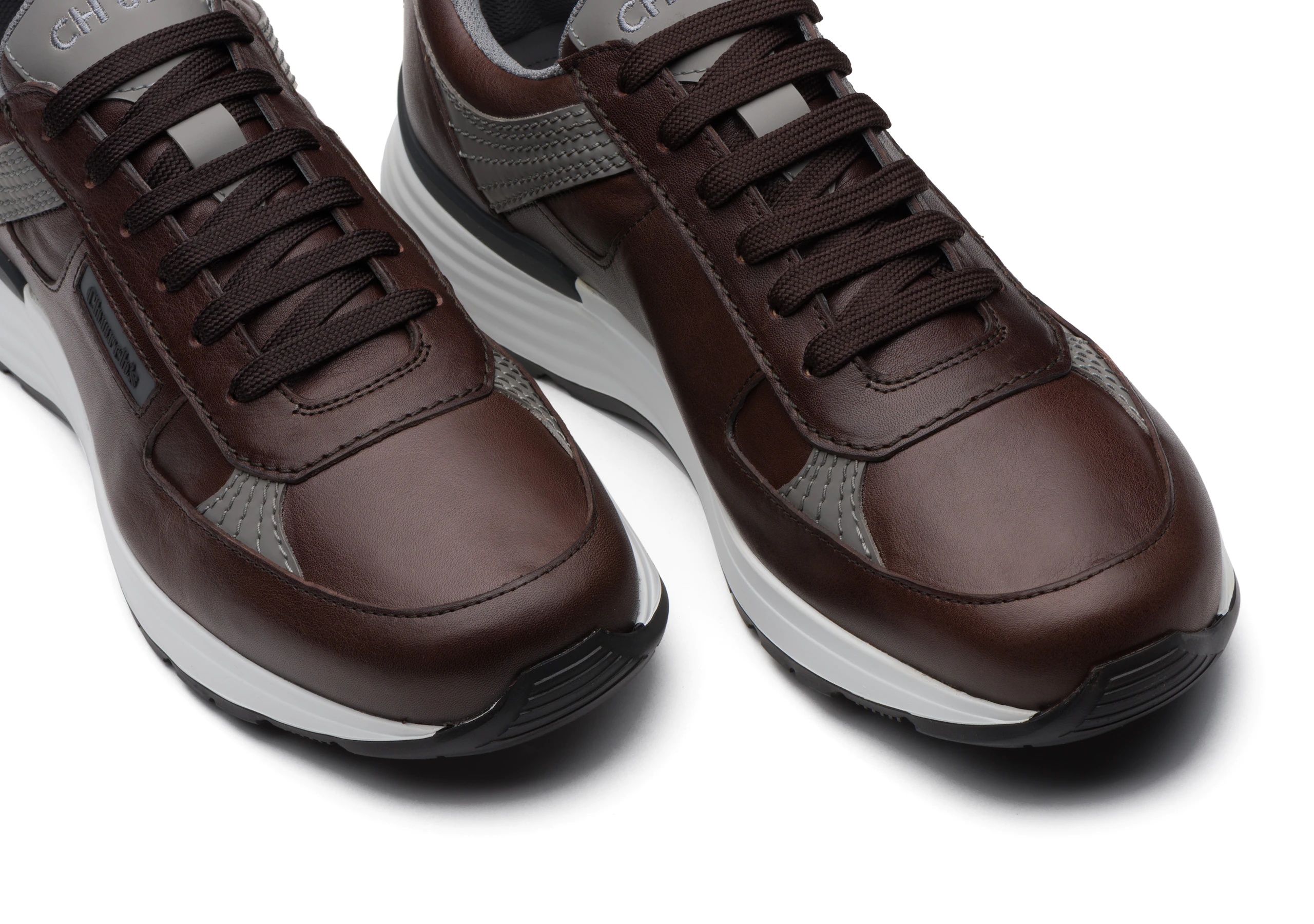 Ch873
Vintage Calf Leather Retro Sneaker Brown - 4