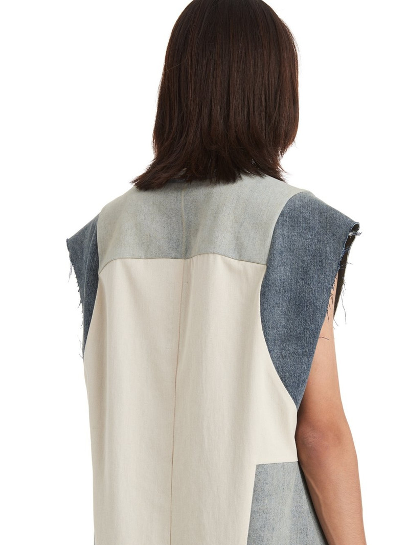 V-neck patchwork vest 6
