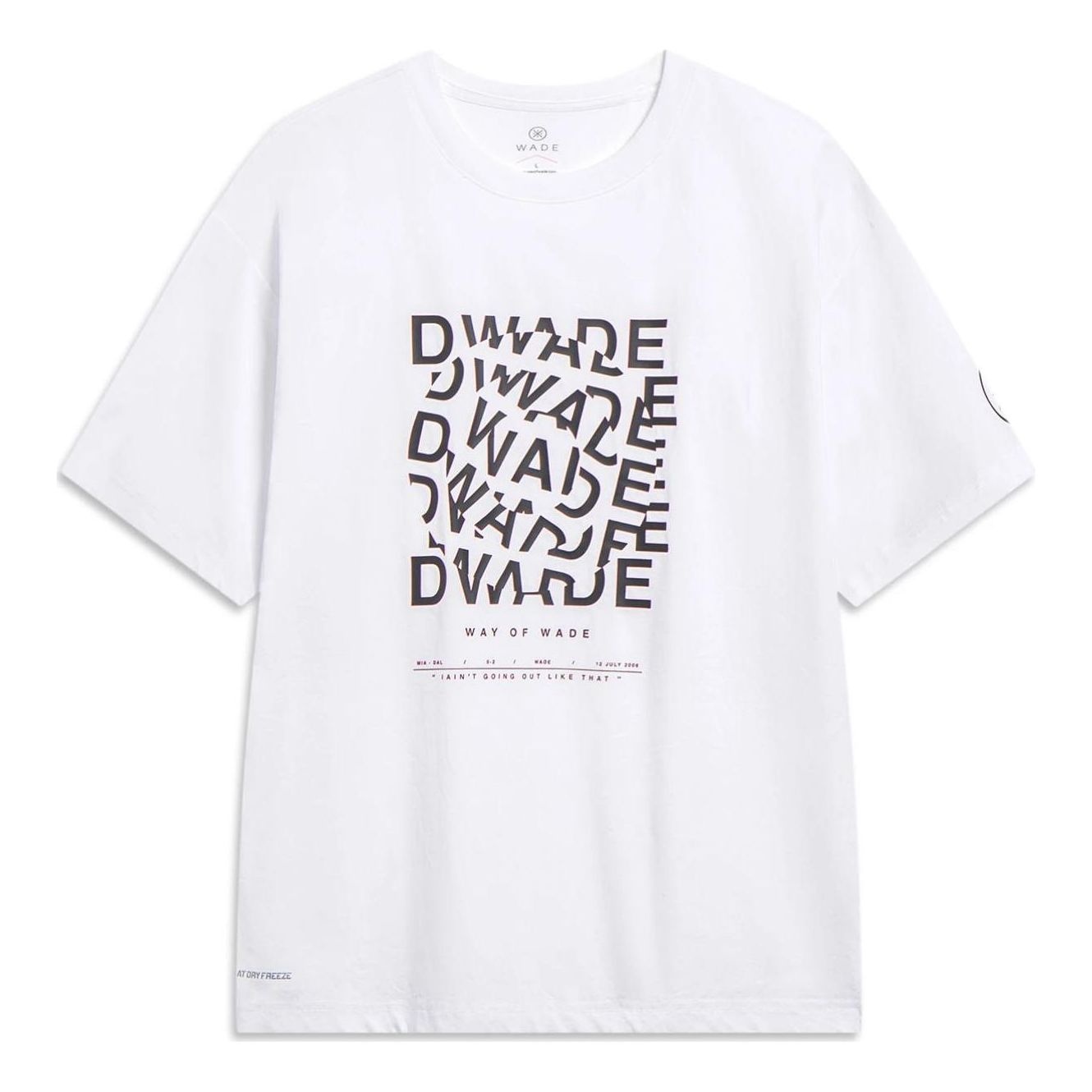 Li-Ning Way Of Wade Graphic At Dry Freeze T-shirt 'White' AHST327-2 - 1