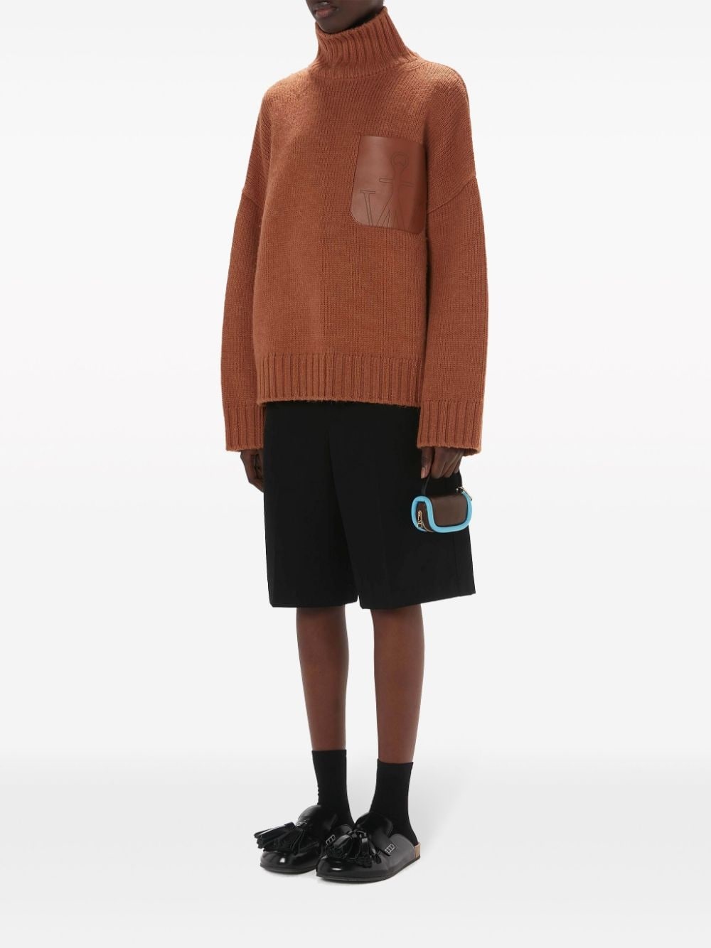 anchor-logo ribbed-knit jumper - 2