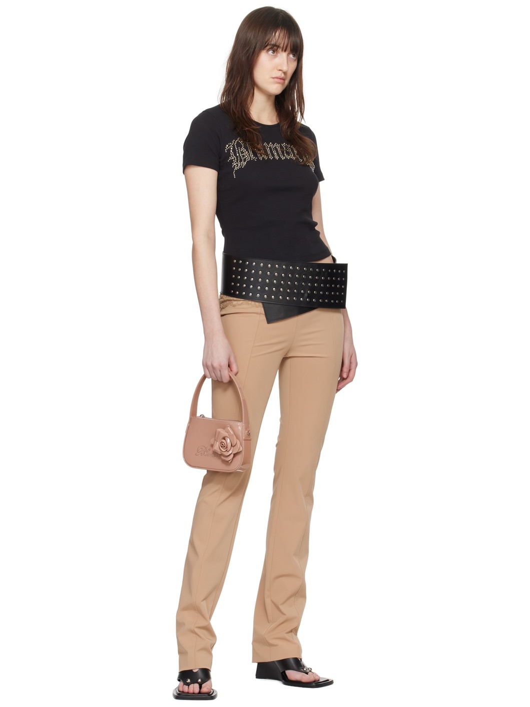 Taupe Slim Trousers - 4