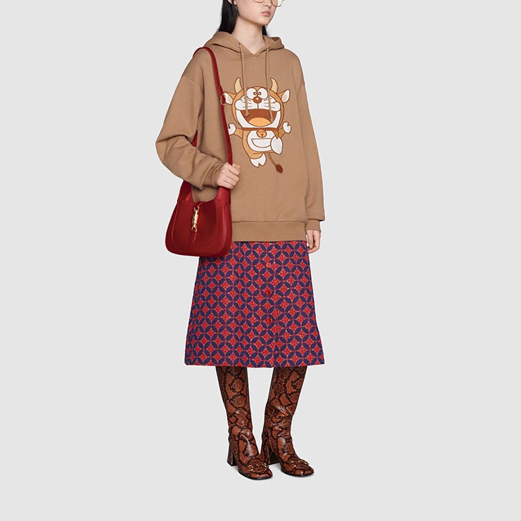 (WMNS) Gucci x Doraemon Hooded Sweatshirt 'Brown' 615061-XJDIO-2597 - 4