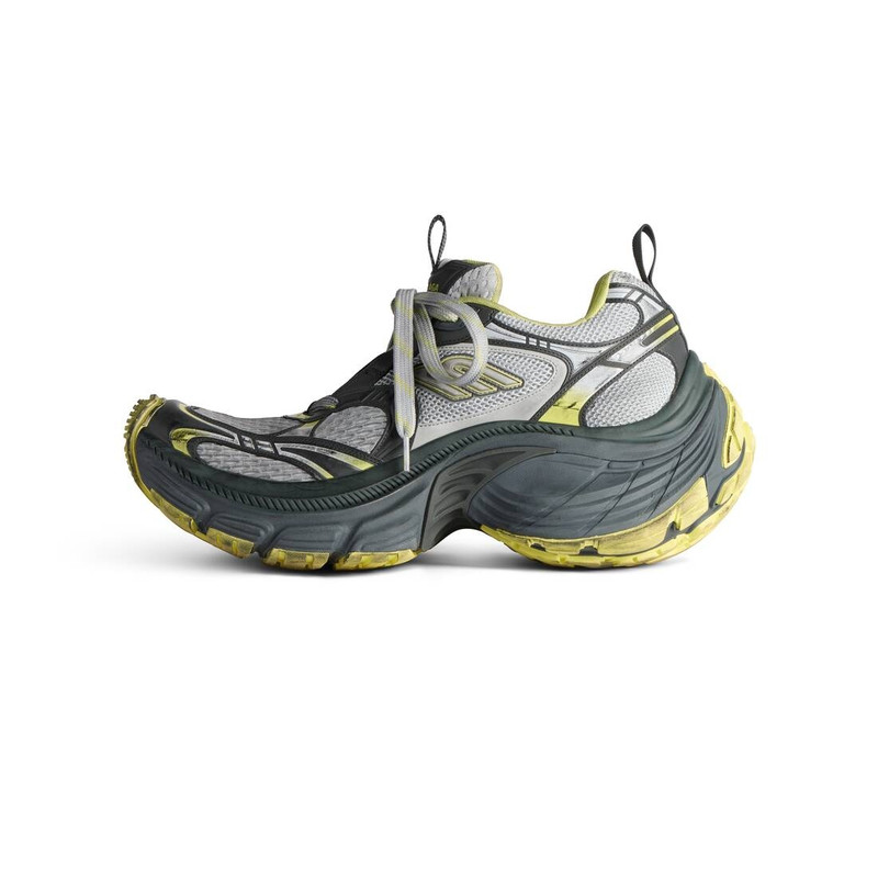 BALENCIAGA Men's 10xl Sneaker in Grey/yellow outlook