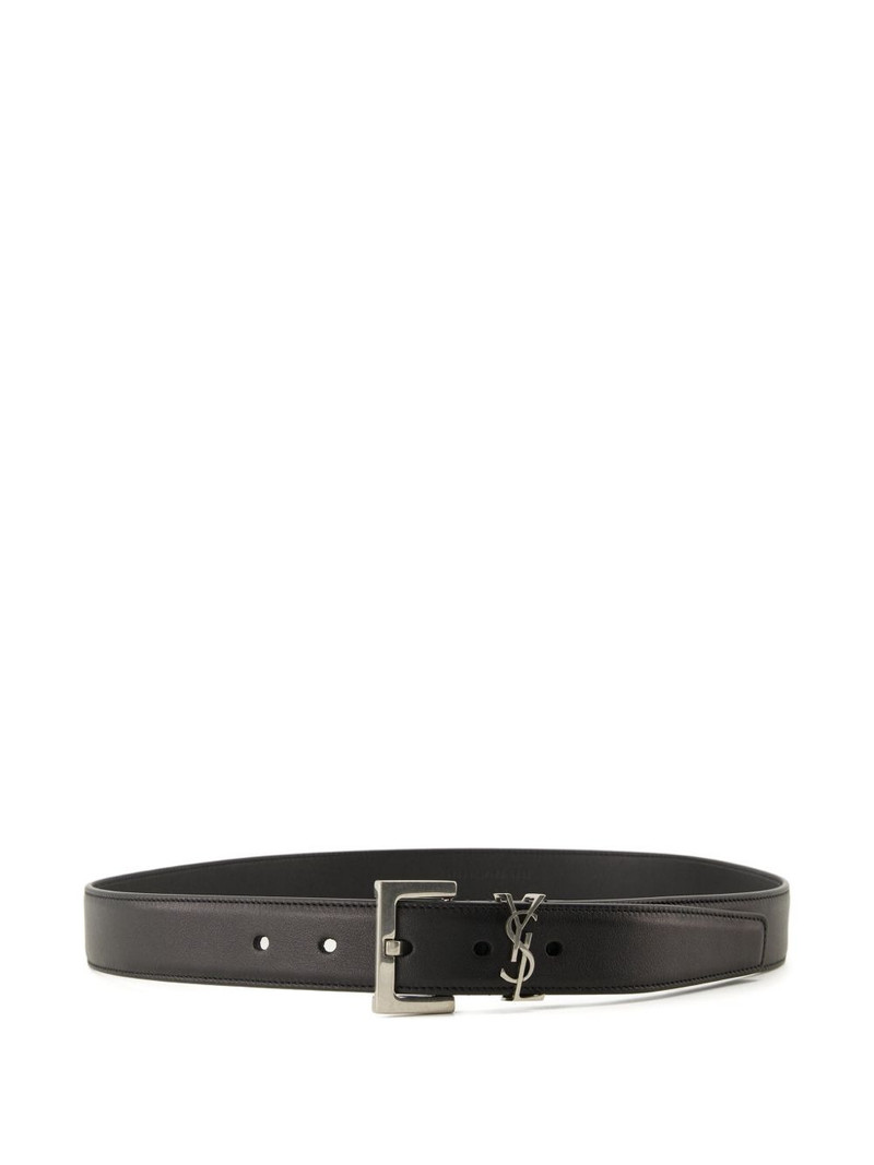 Cassandre logo leather belt 1