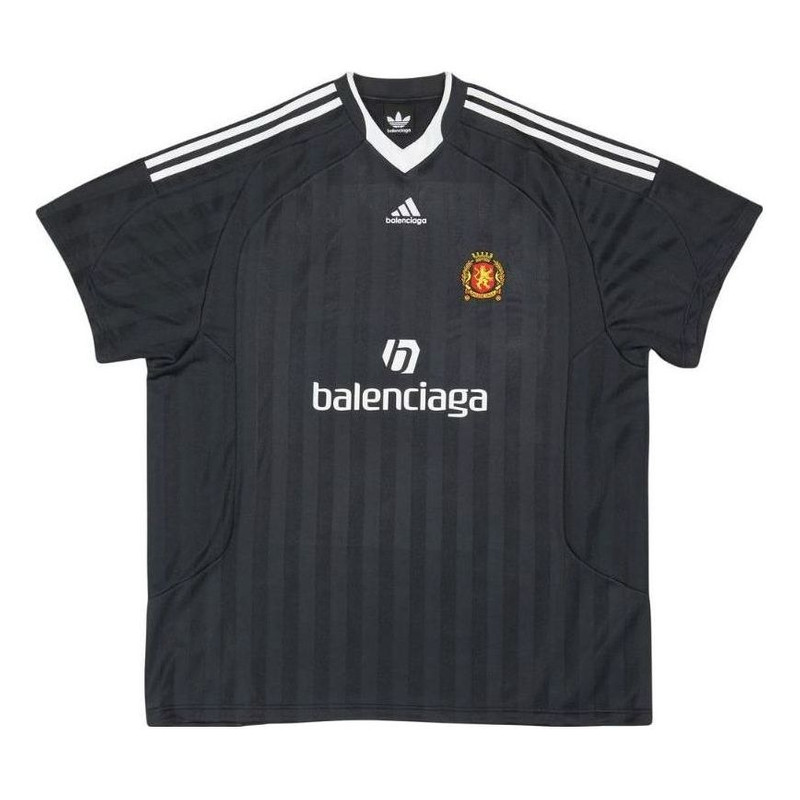 Balenciaga x adidas Oversized Soccer T-Shirt 'Black' 723663TNV131000 1