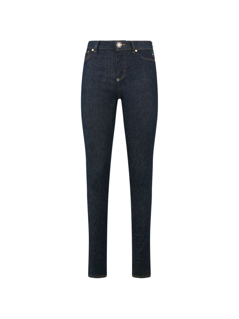 belt-loop buttoned jeans 1