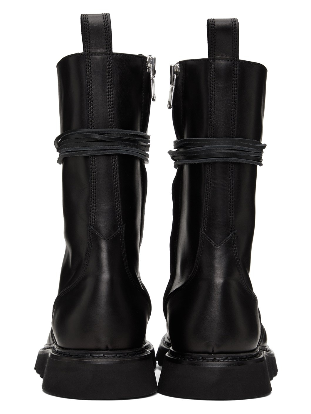 Zip Combat Boots - 4