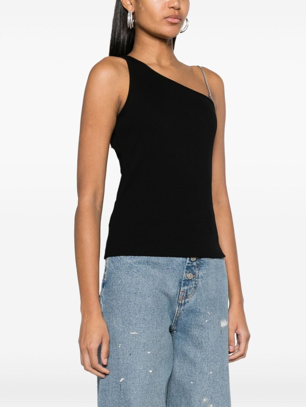 4G-plaque ribbed-knit tank top - 3