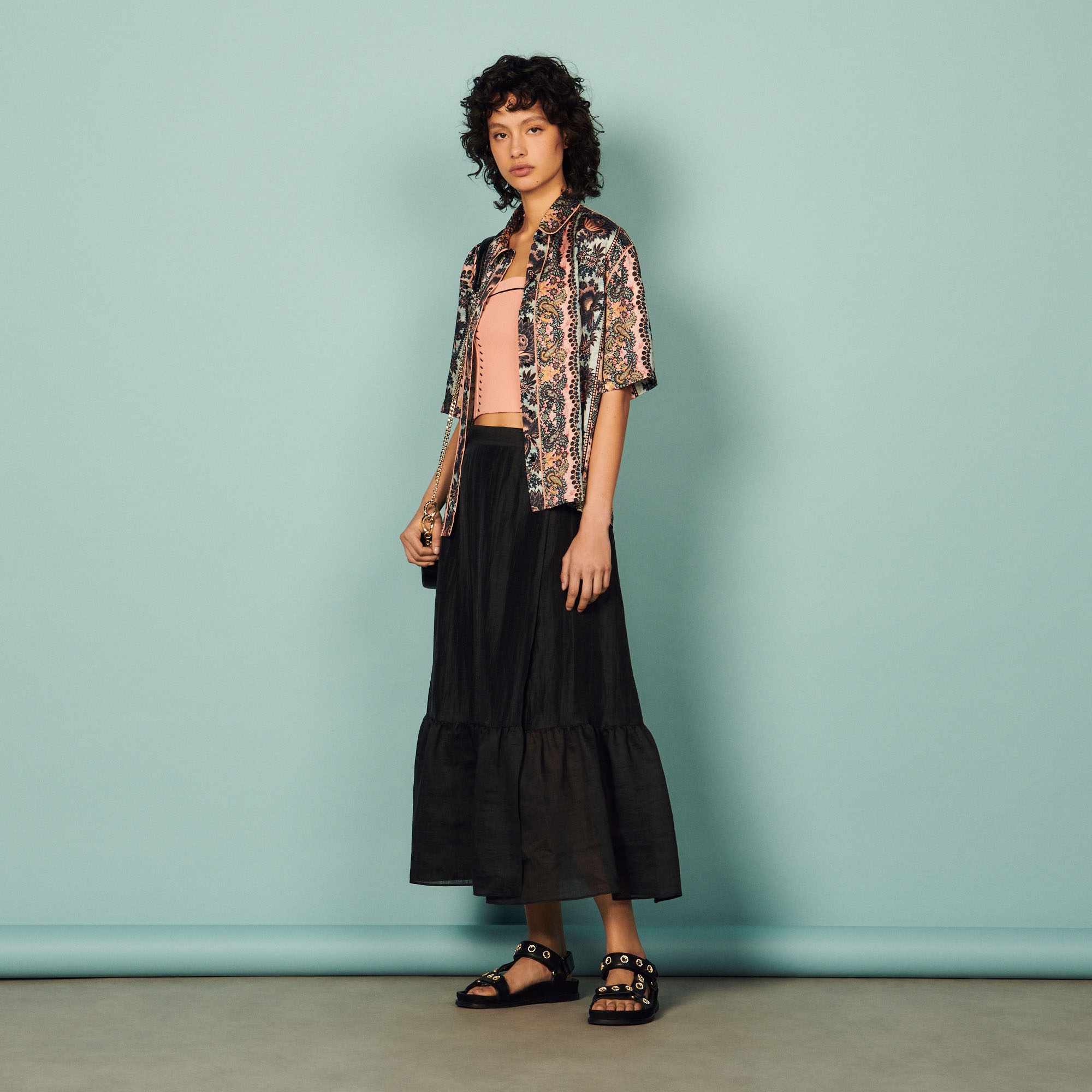 Wrapover ruffle skirt - 2