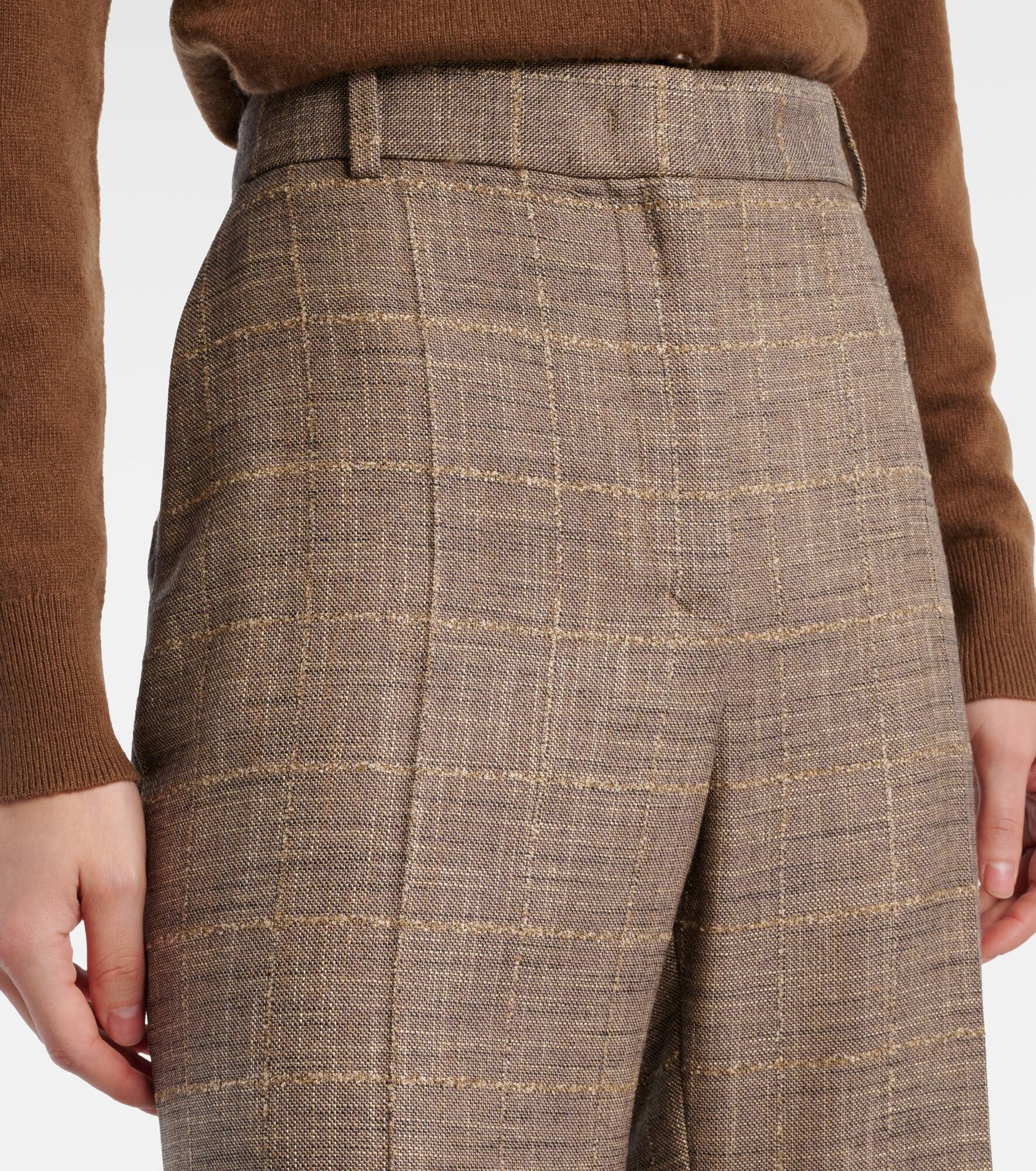 Stevens wool-blend flared pants - 4