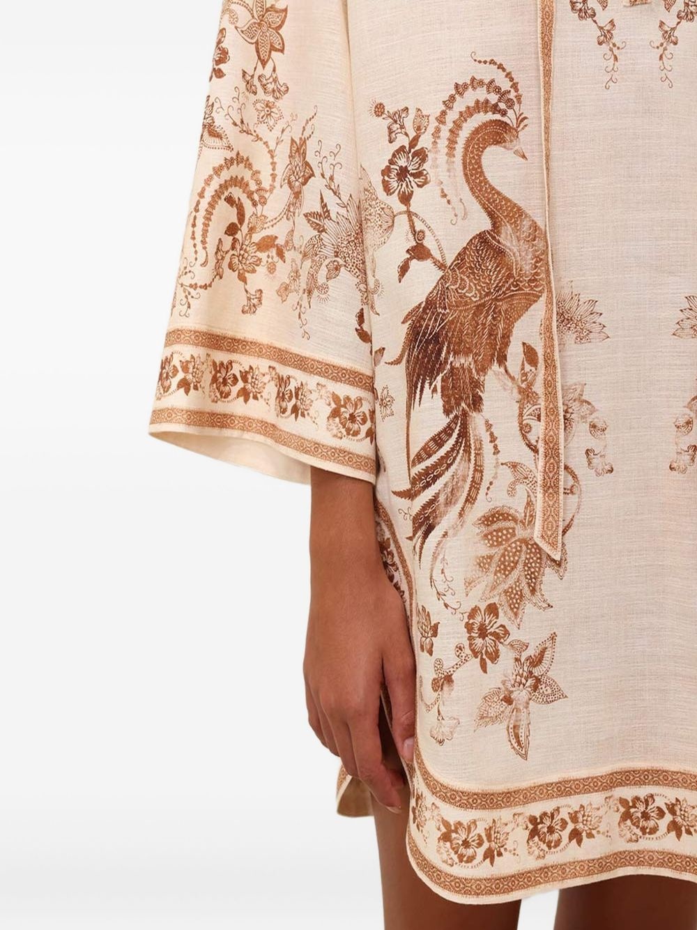 embroidered hooded dress - 3