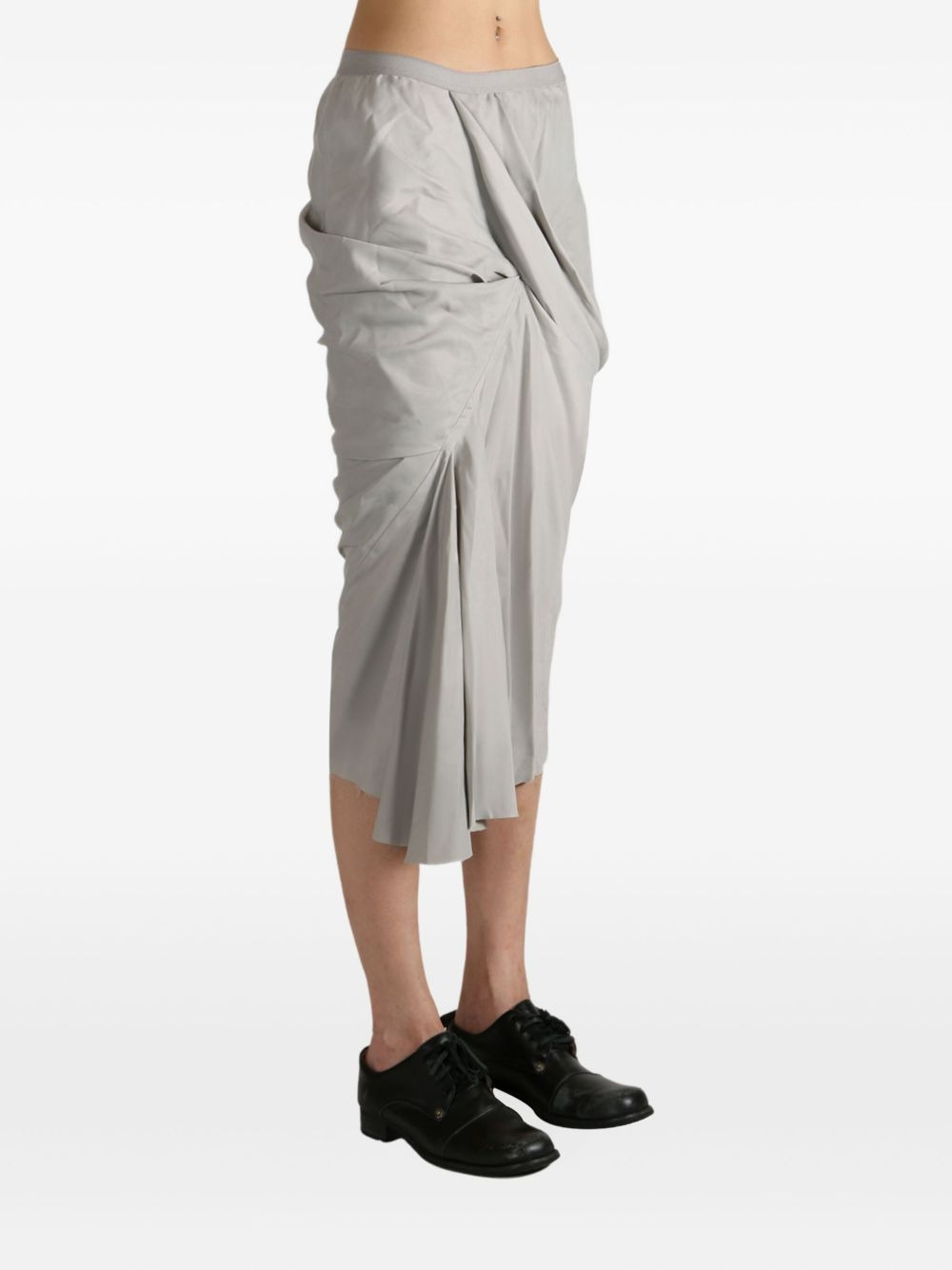 draped twisted skirt - 3