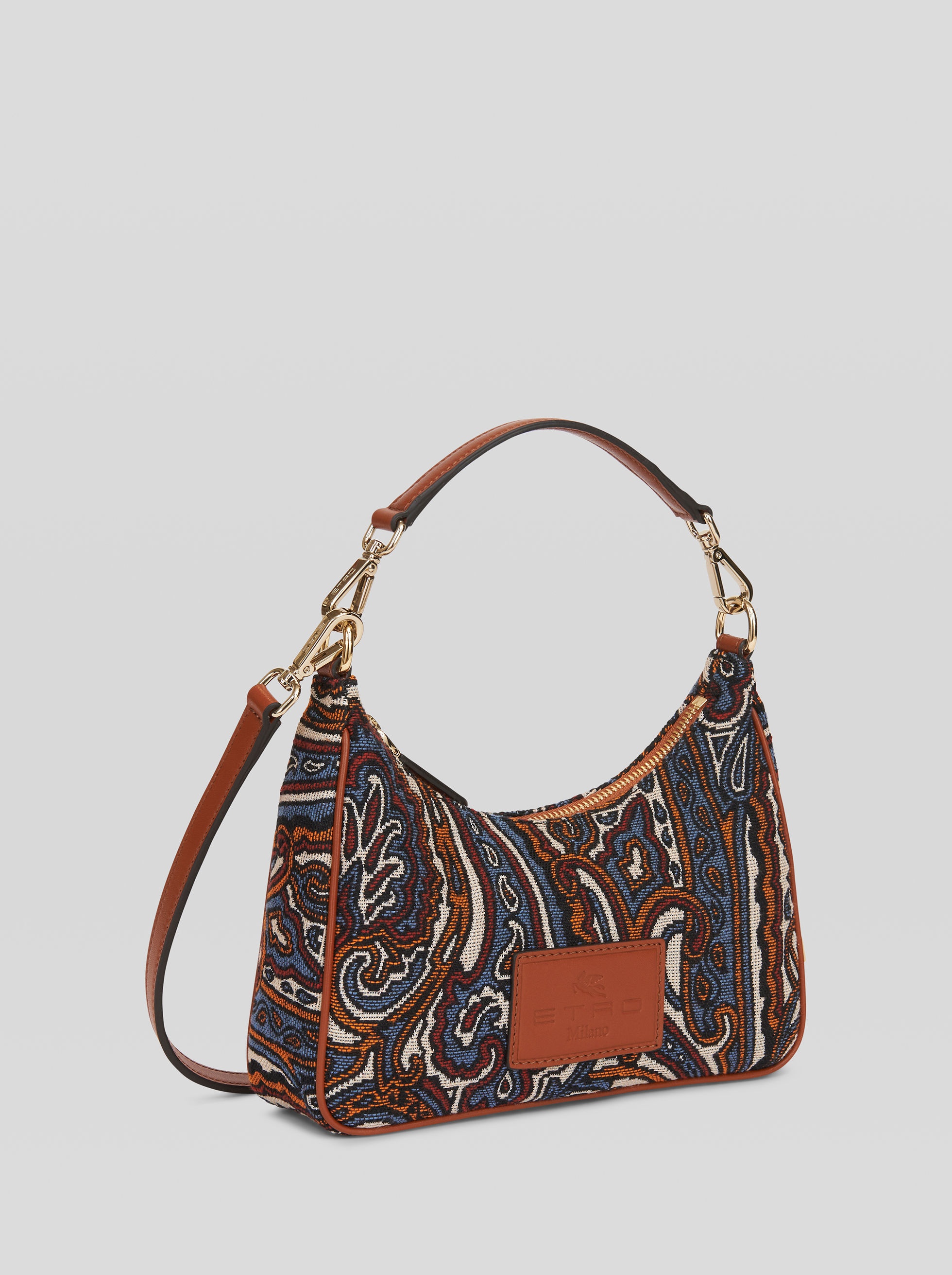 PAISLEY JACQUARD MINI HOBO BAG - 5