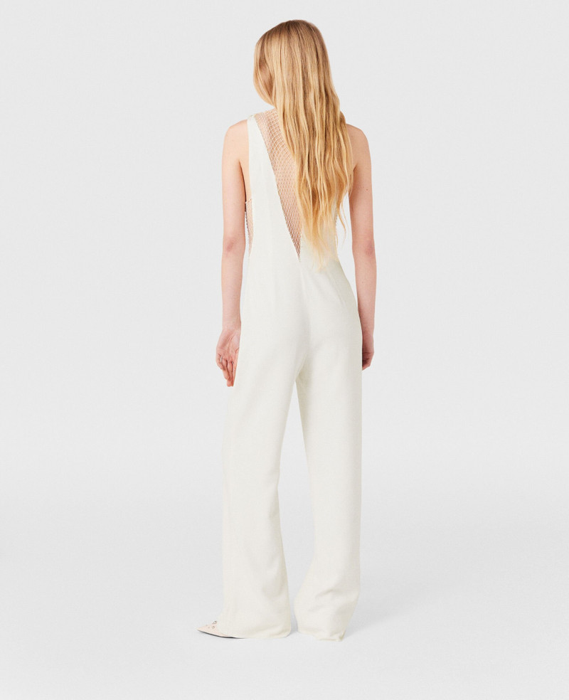 Crystal Mesh Deep V Jumpsuit 5