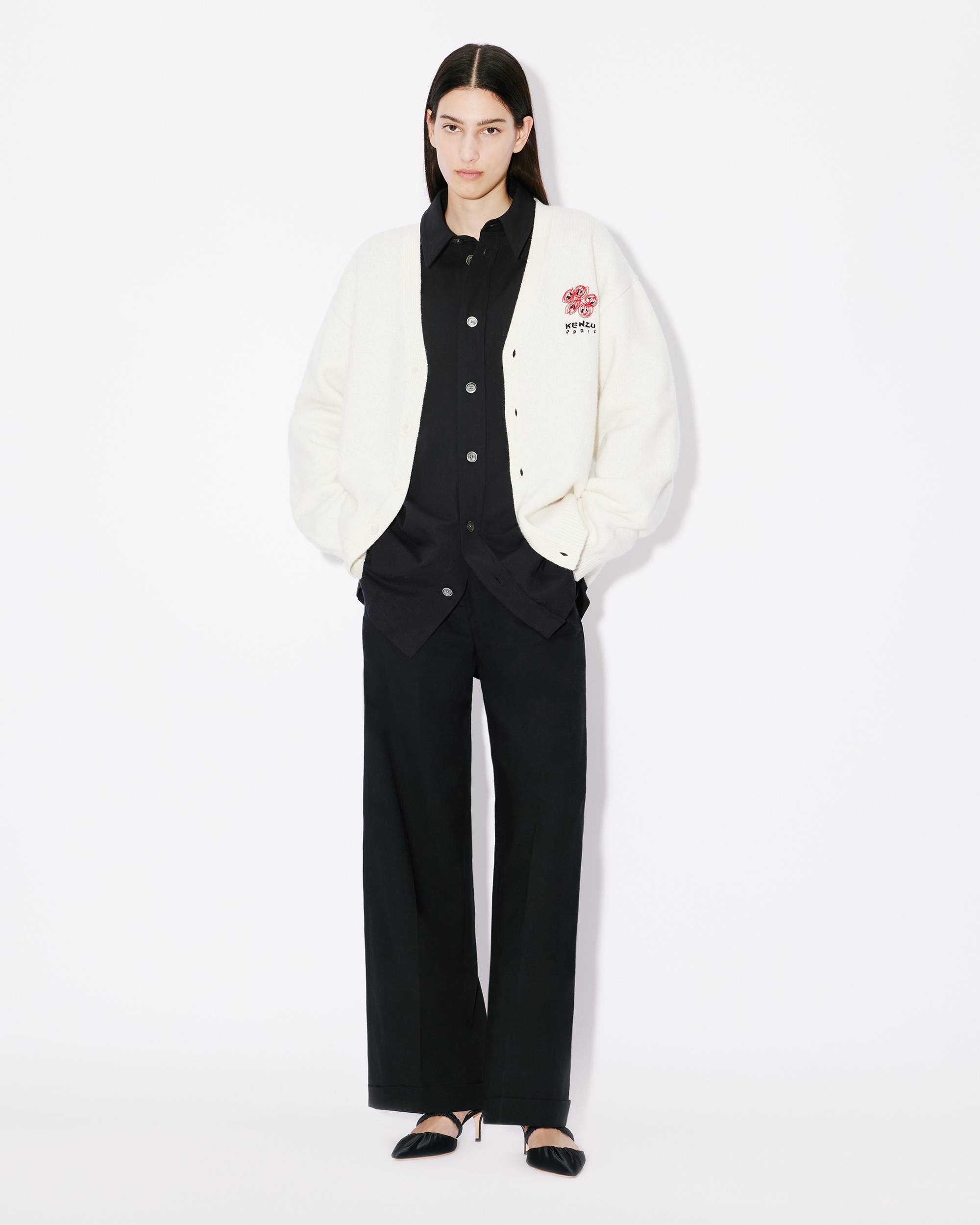 'KENZO Drawn Varsity' embroidered genderless cardigan - 5