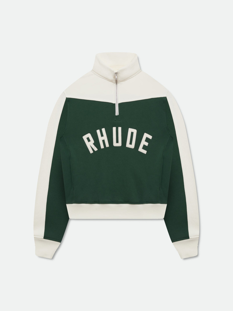RHUDE CONTRAST QUARTER-ZIP VARSITY 1