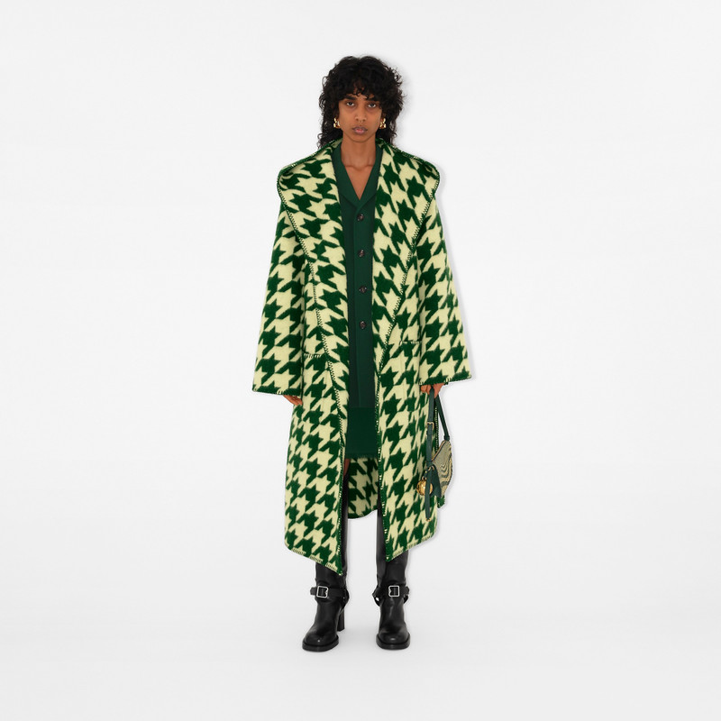 Burberry Houndstooth Wool Robe outlook