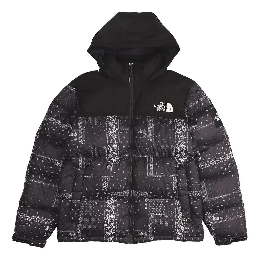 THE NORTH FACE Label Bandana Nuptse 'Black' NJ1DL60J - 1