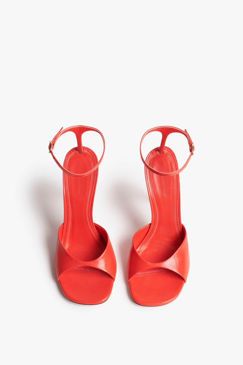 Victoria Beckham Destiny Sandal 90mm in Bright Orange outlook