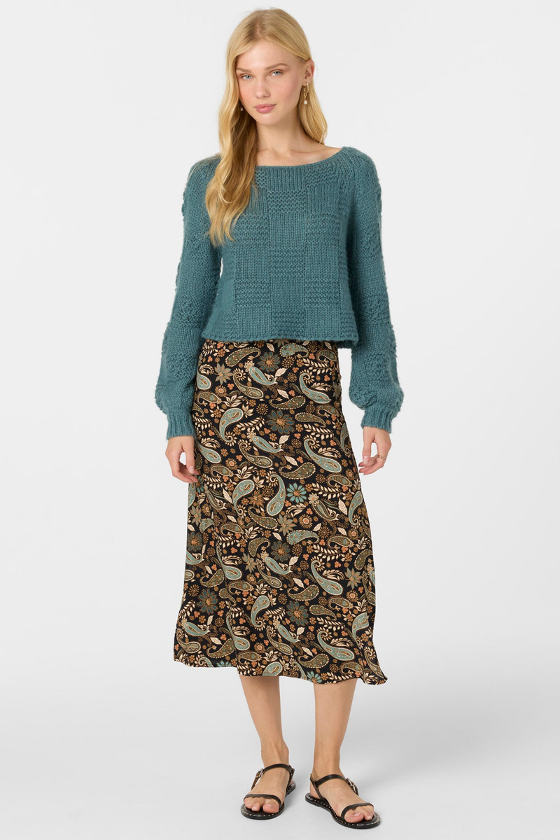 Sunni Rosalia Paisley Midi Skirt 9