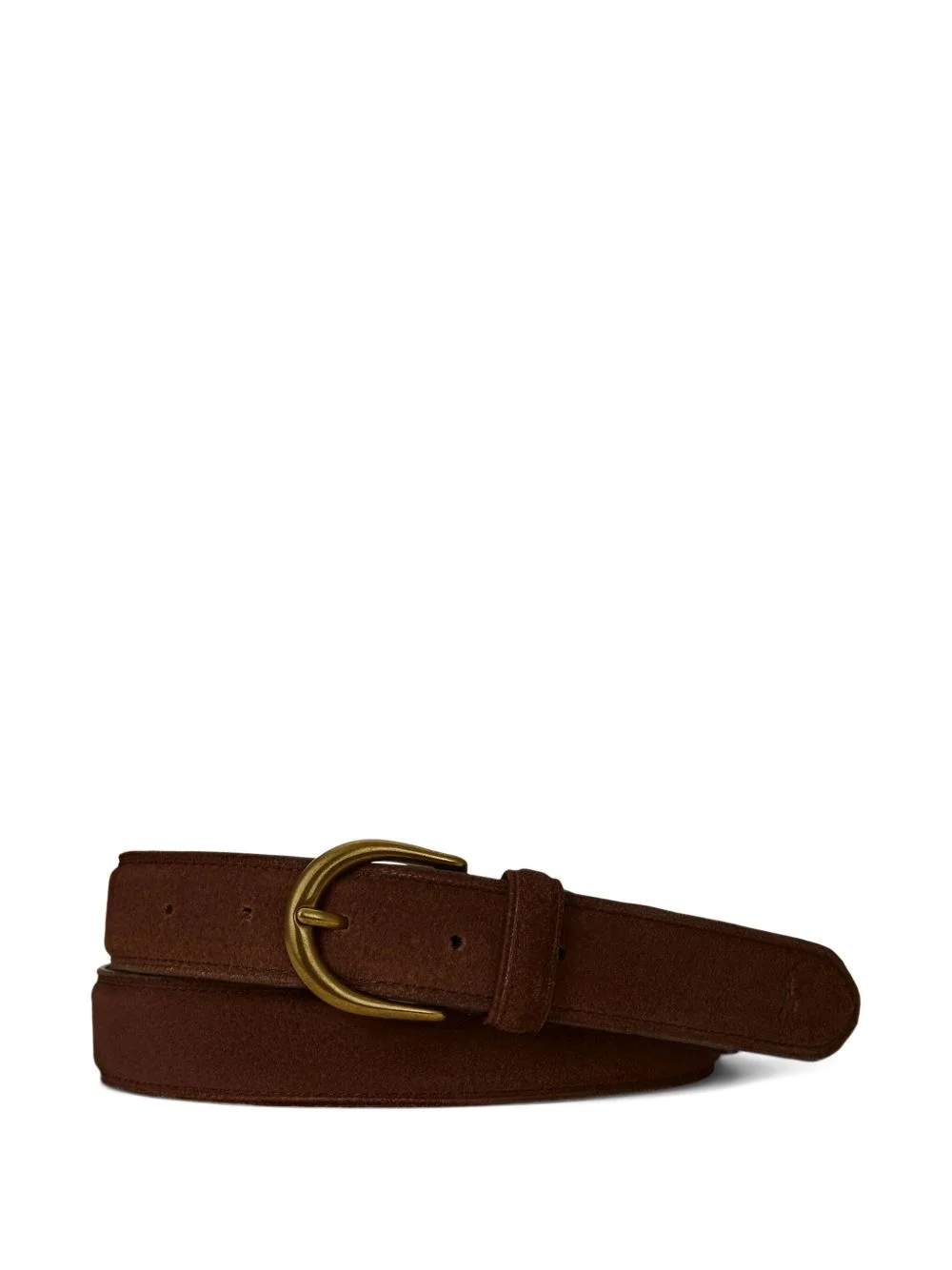 suede buckle belt - 1