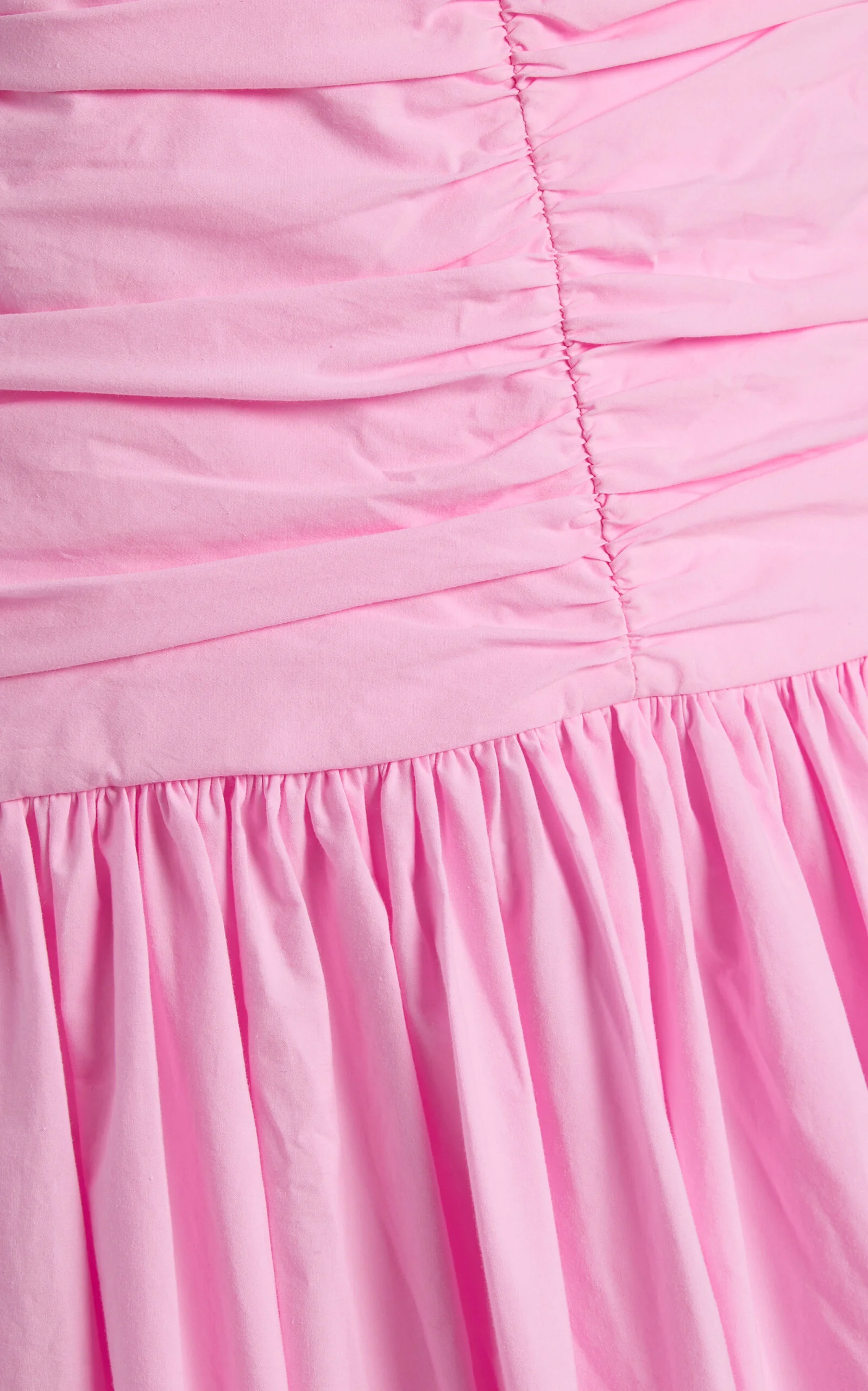 strapless open back dress MATTEAU GATHERED BODICE DRESS ROSE — SALT CLOTHING main image 0