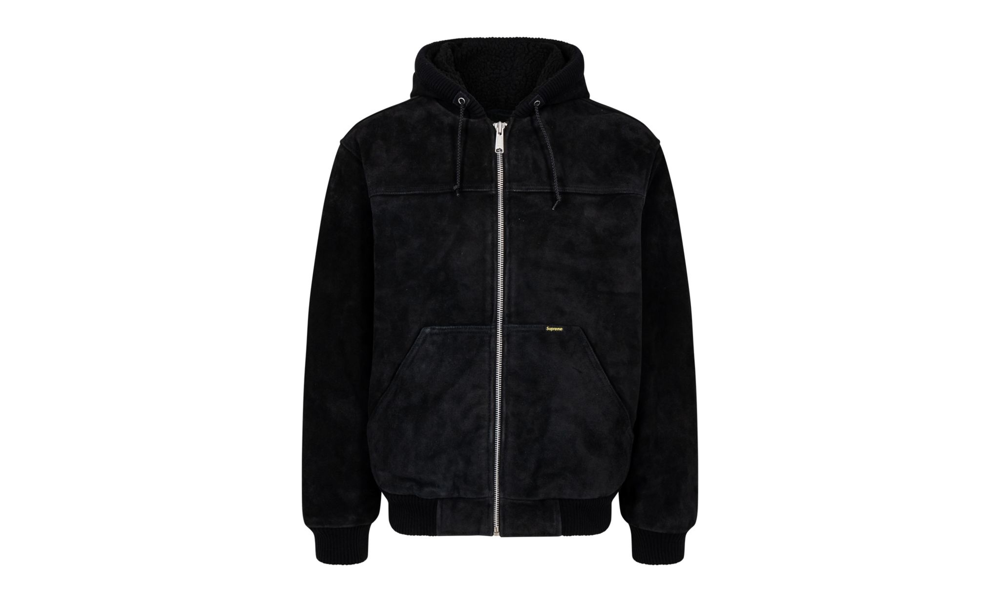 Suede Hooded Work Jacket - 1