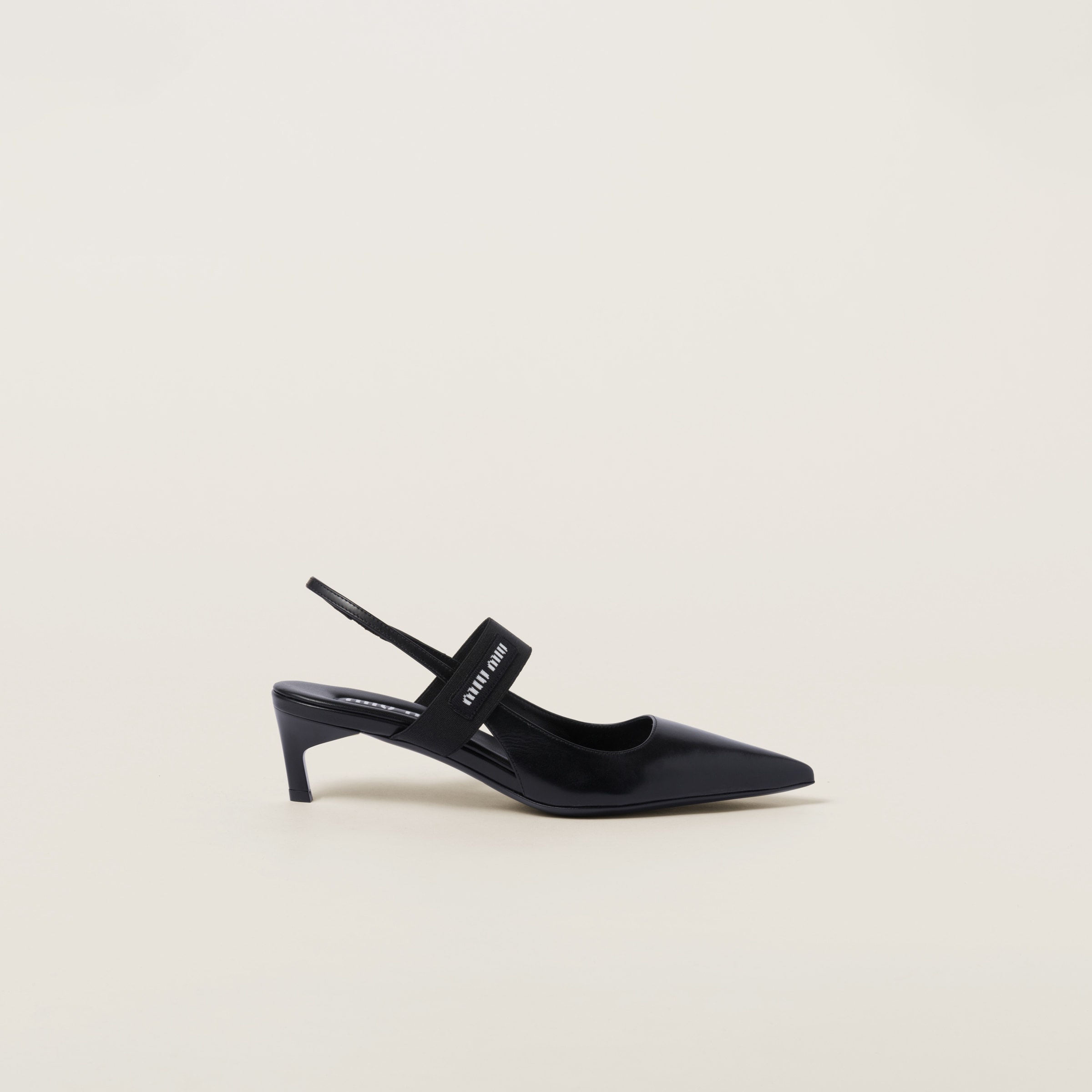 Leather slingback pumps - 1