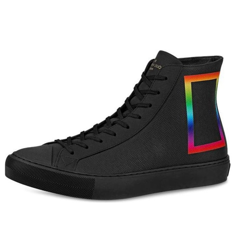 LOUIS VUITTON Tattoo Sneakers 'Black Rainbow' 1A5QD2 - 1