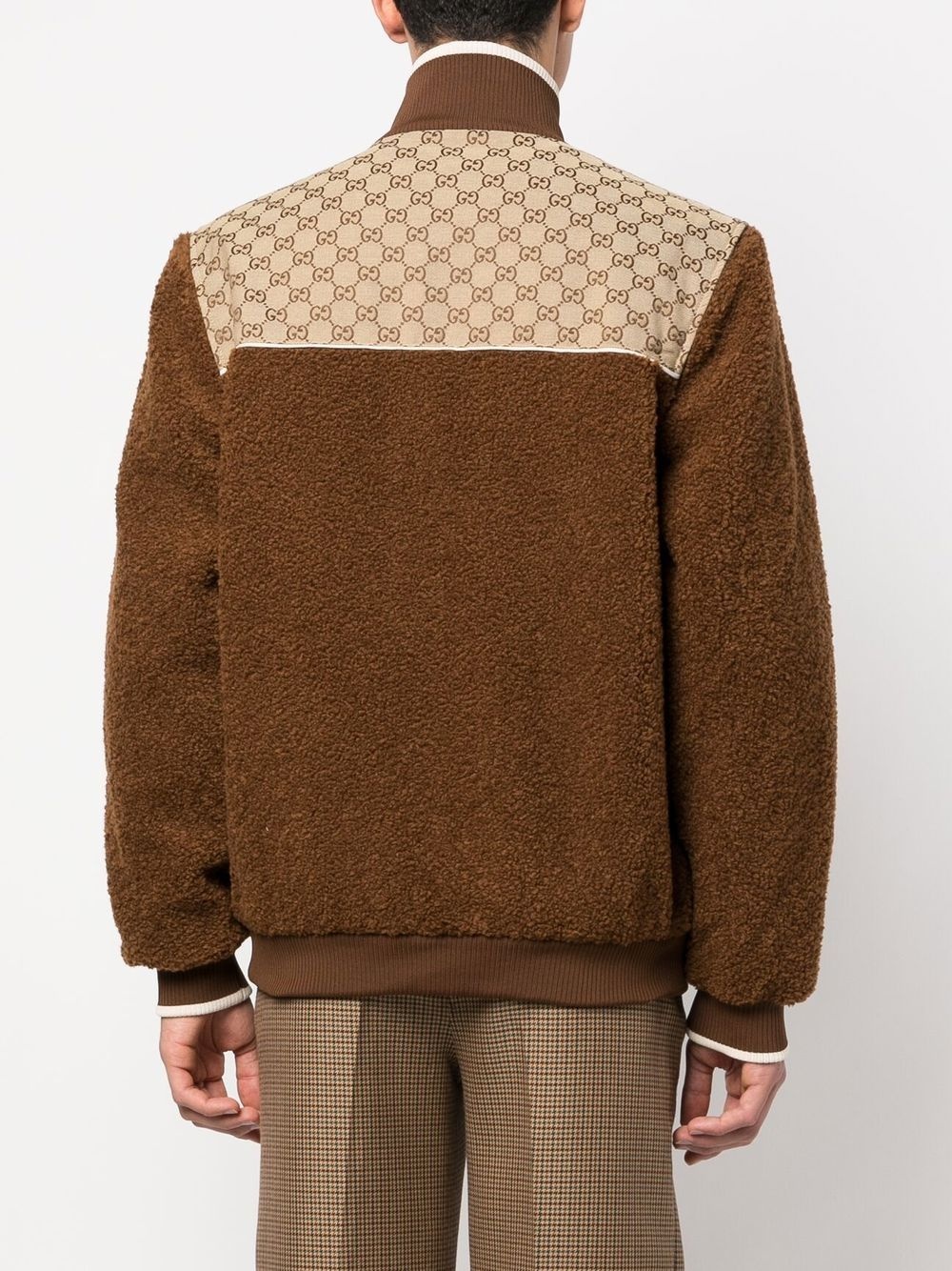 GG monogram-pattern zip-up jacket - 4