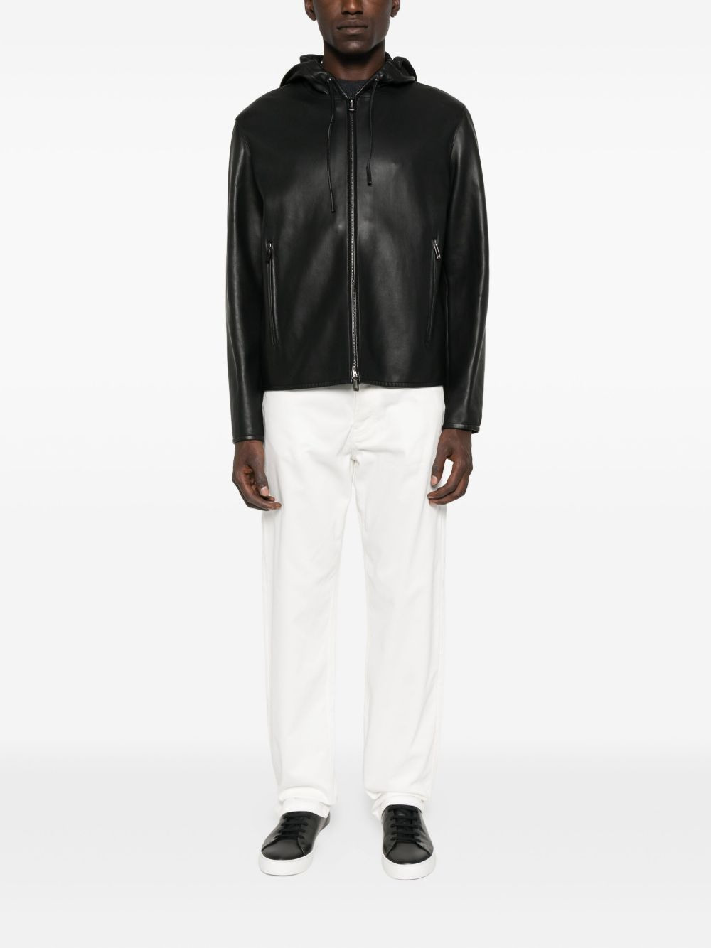 hooded zip-front jacket - 2