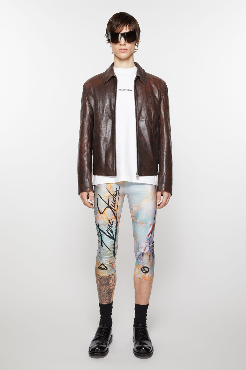 Acne Studios Print trousers - Pastel green outlook