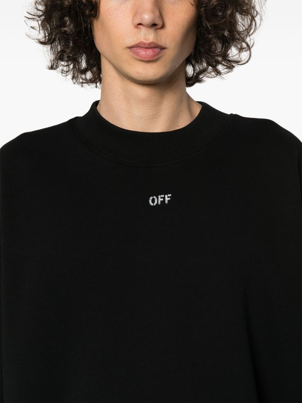logo-print organic cotton sweatshirt - 5