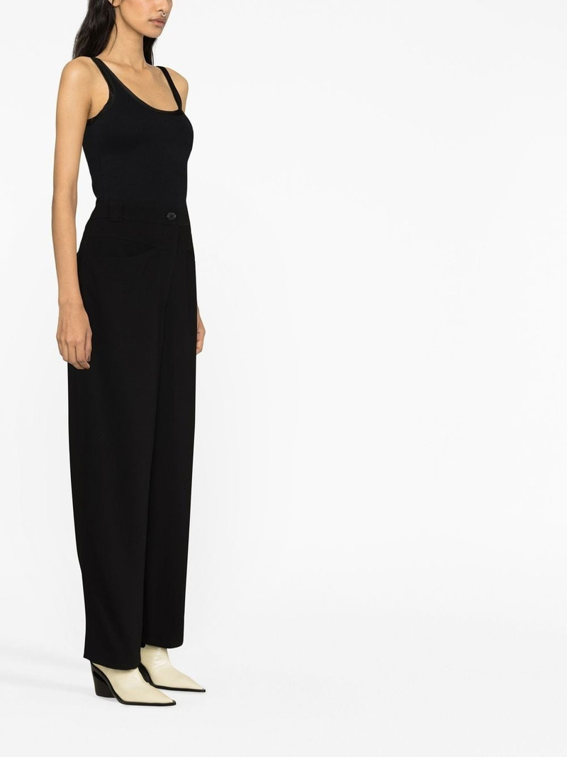 high-waisted straight leg trousers 3