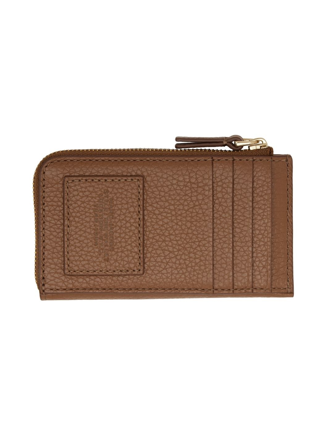Brown 'The Leather Top Zip Multi' Wallet - 2
